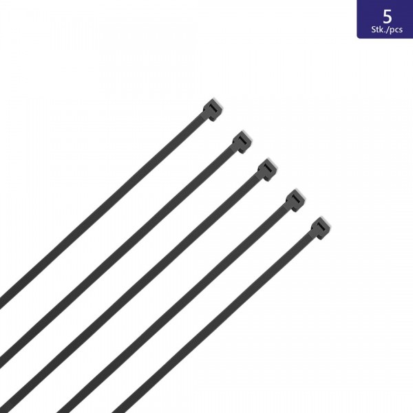 5 Stück Kabelbinder Schwarz, UV beständig Größe: 9X920mm