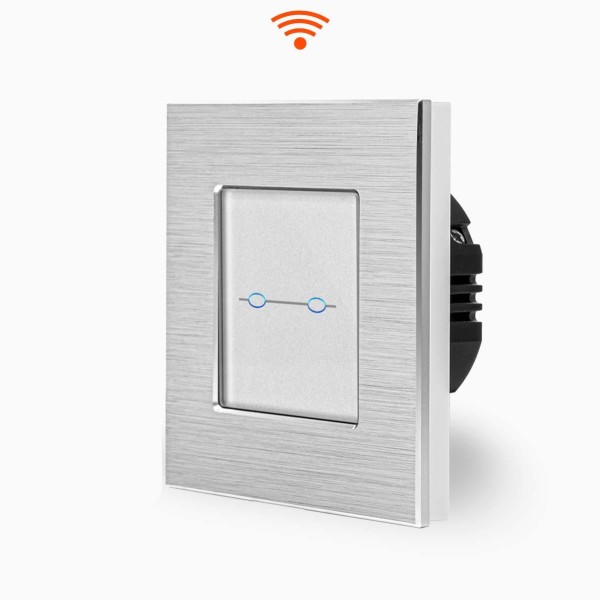 LUX Aluminium Touch WiFi Serien Lichtschalter WLAN 2-weg in Weiß