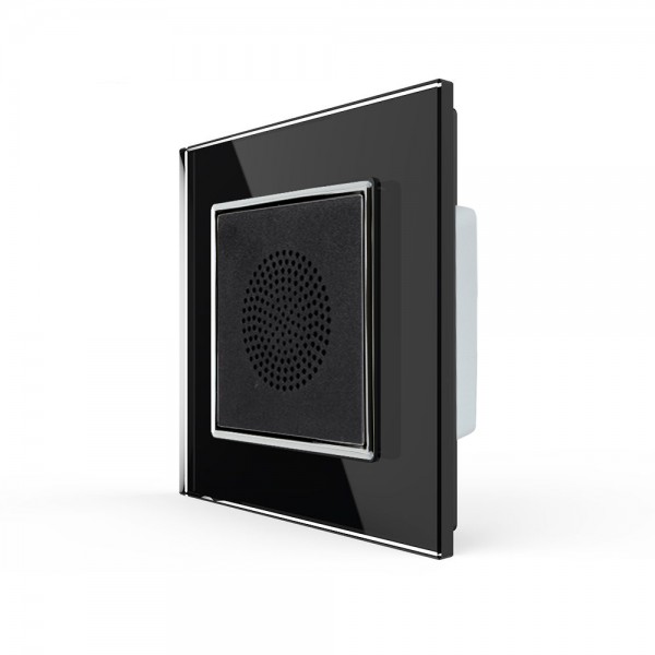 LIVOLO Bluetooth Lautsprecher für Unterputz inkl. Glasrahmen VL-C7-LY-03-12 Schwarz