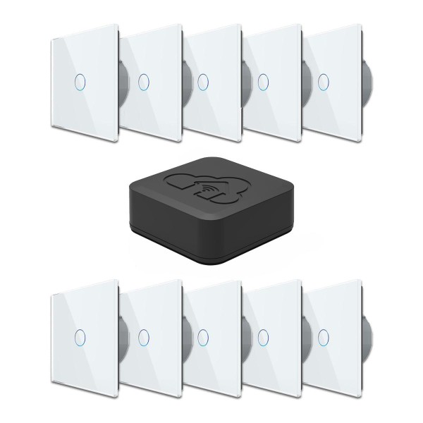 Smart Home Starterpaket-3 in weiß (Lichtschalter) LIVOLO Funk 