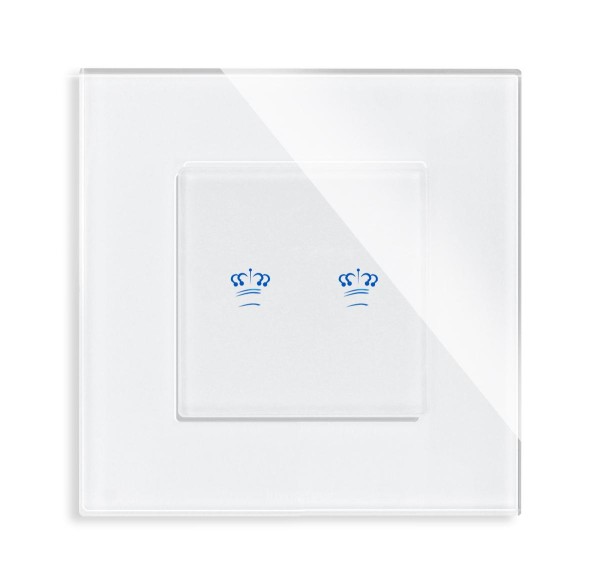 Krone Sensor Dimmer- Serienschalter Beleuchte aus Glas Ein / Aus Krone Touch Weiß