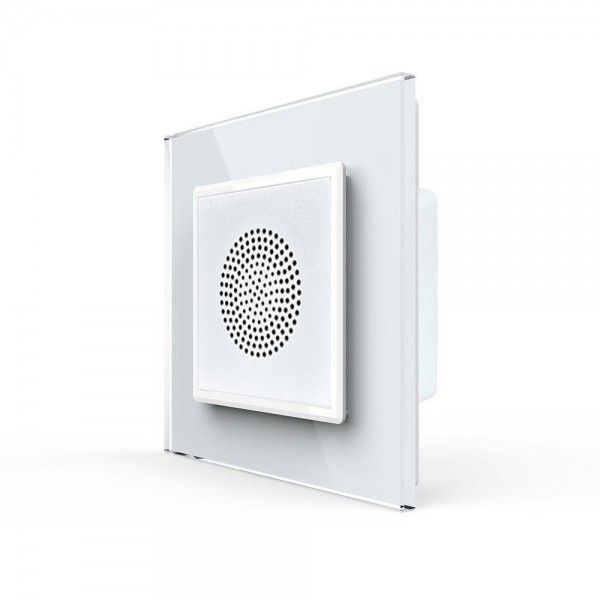 LIVOLO Bluetooth Lautsprecher für Unterputz inkl. Glasrahmen VL-C7-LY-03-11-A Weiss