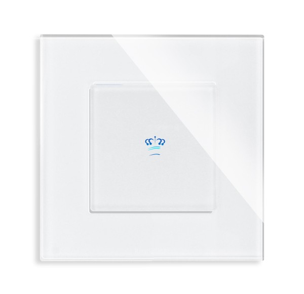 Krone Sensor Dimmer Schalter Beleuchte aus Glas Ein / Aus Krone Touch Weiß