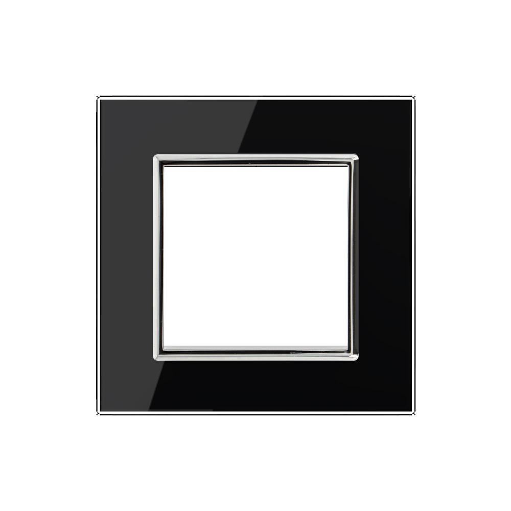 1-facher Lichtschalter / Wechselschalter Wippe VL-C7K1S-COLOUR schwarz/weiß  LIVOLO