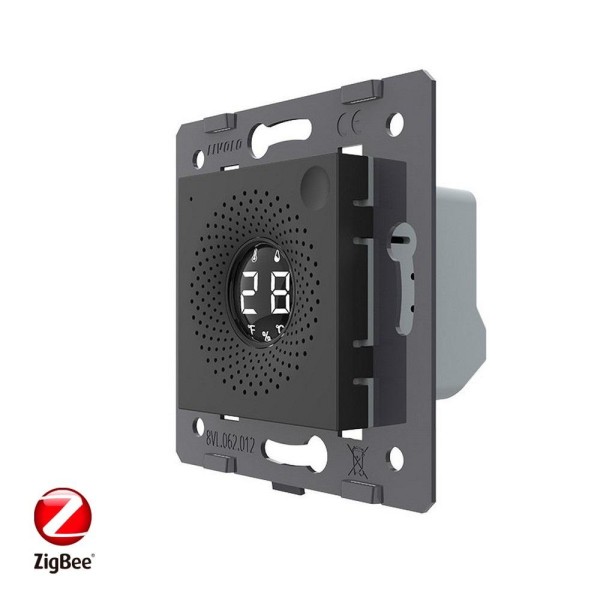 LIVOLO ZigBee Digitaler Hygrometer Schwarz VL-FCEZ-2BP