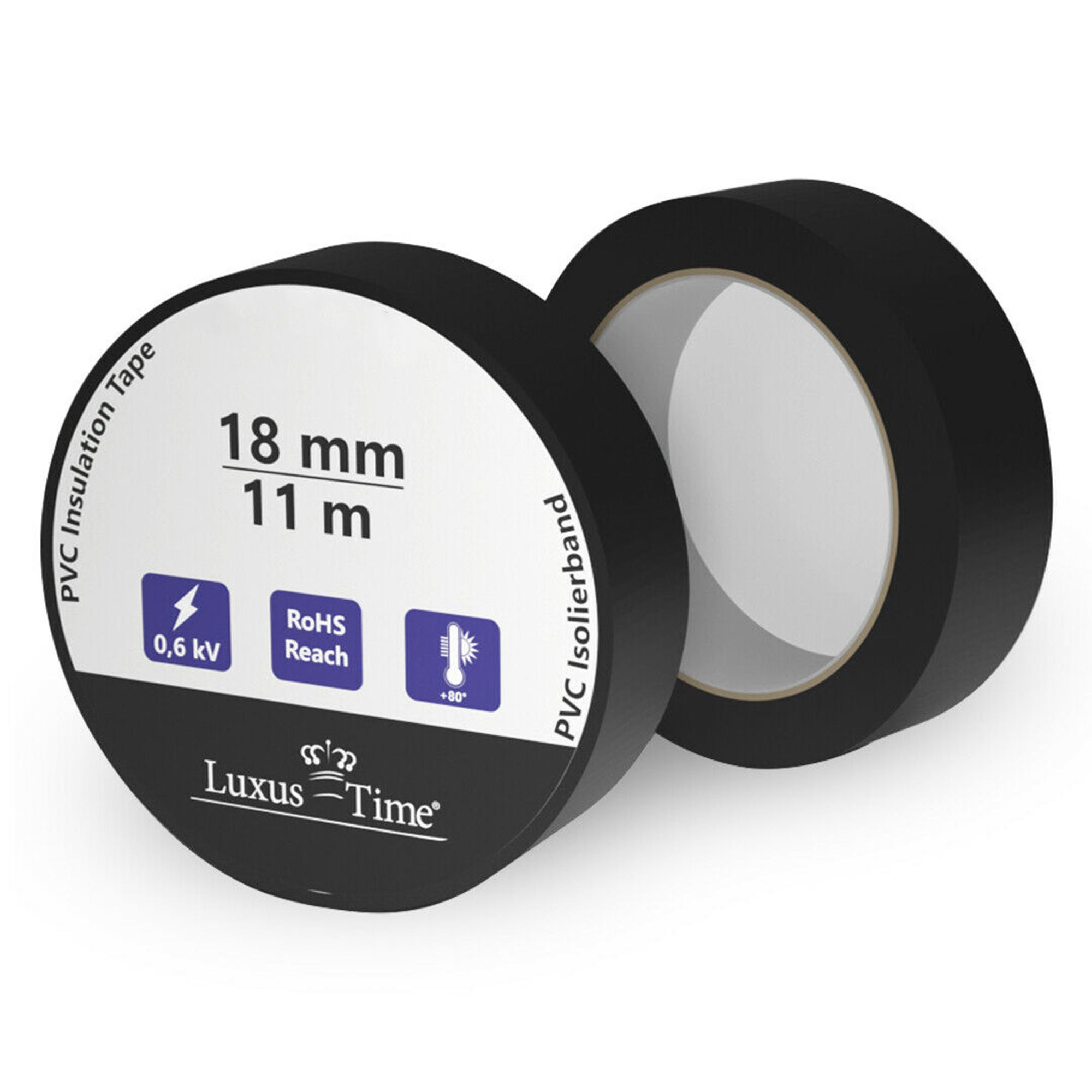 Lux Isolierband 11m x 18mm Elektro Klebeband Kabel Isolierband Tape PVC KFZ 